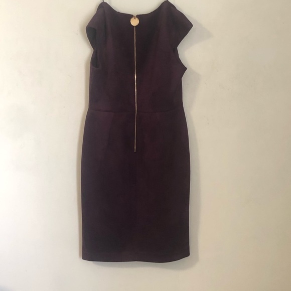 2/$50 Calvin Klein Purple Velvet Feel Sheath Dress - Picture 8 of 10